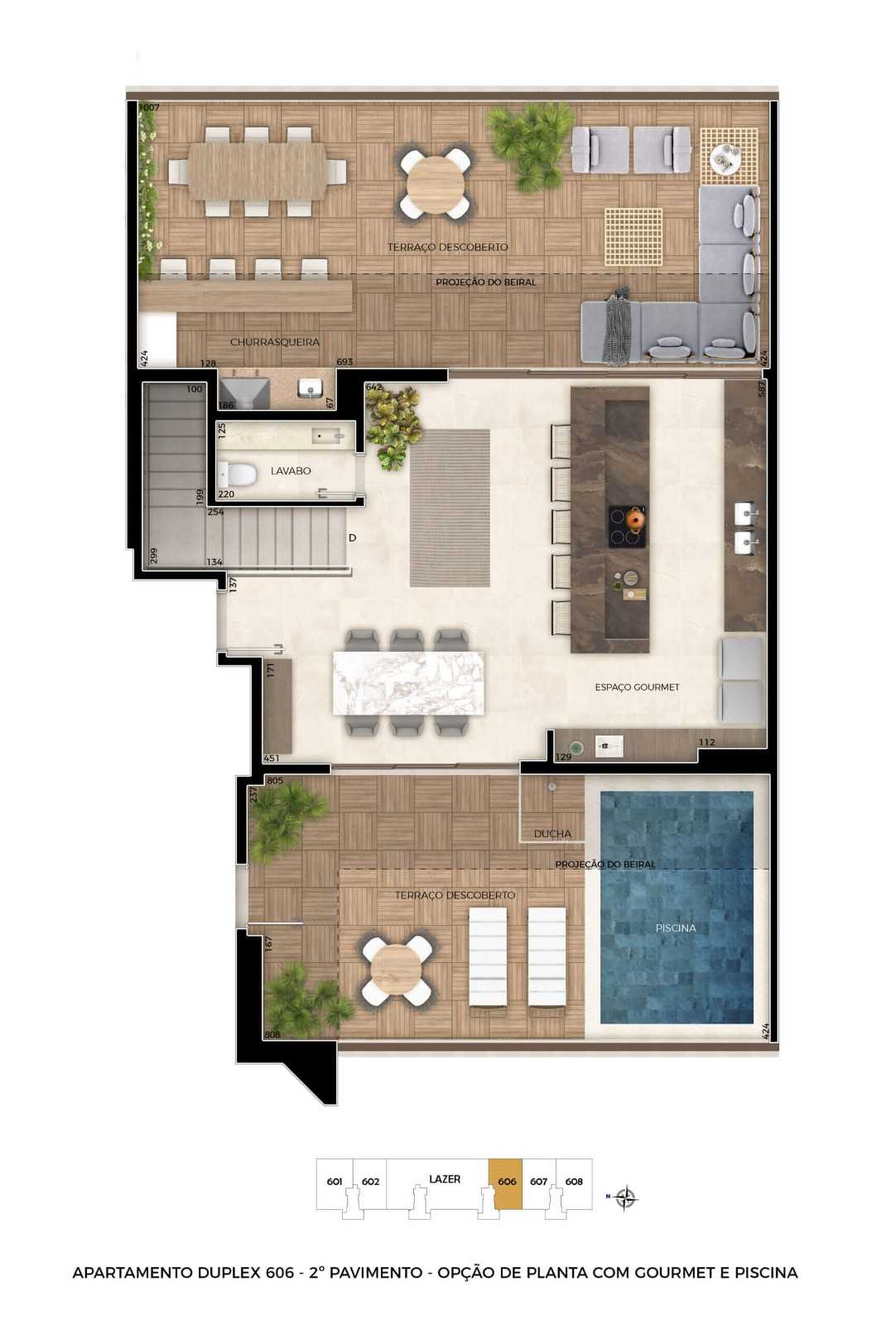 Planta - Parque das Oliveiras - Noroeste | 4 suítes | Chaves em março de 2026 - Ricardo Passos - Corretor de Imóveis
