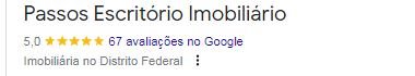Avaliações - Passos Escritório Imobiliário